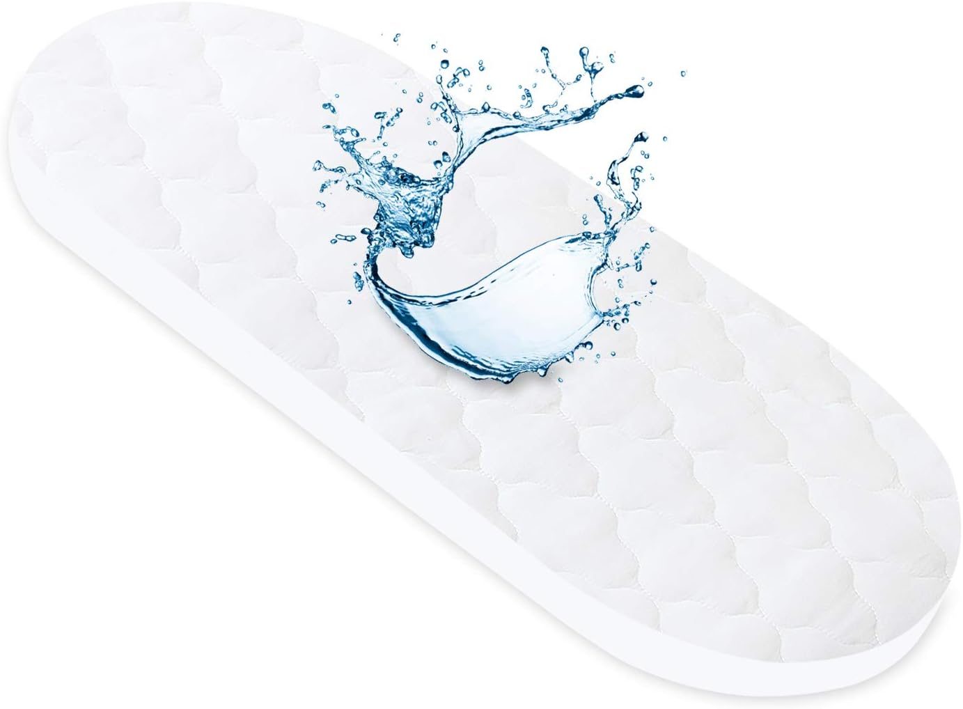 Waterproof Mattress Protector, Quilted Mattress Cover(67x30cm) for Moses Basket...