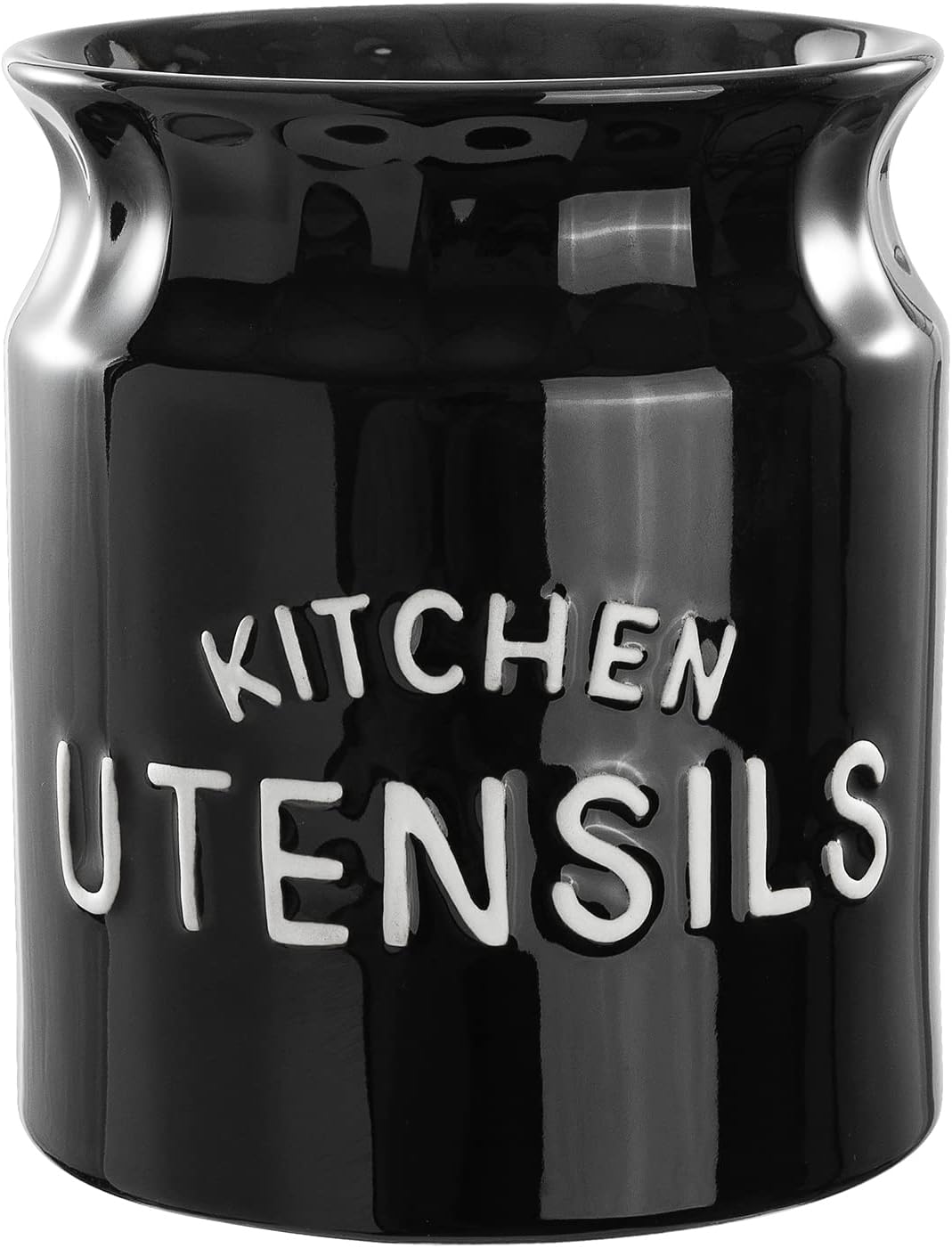Karisky Kitchen Utensil Holder, Large Farmhouse Utensil Holder for Countertop, D...