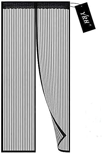 YRH Magnetic Fly Screen Door 120 x 220 cm,Heavy Duty Bug Mesh Curtain with Power...