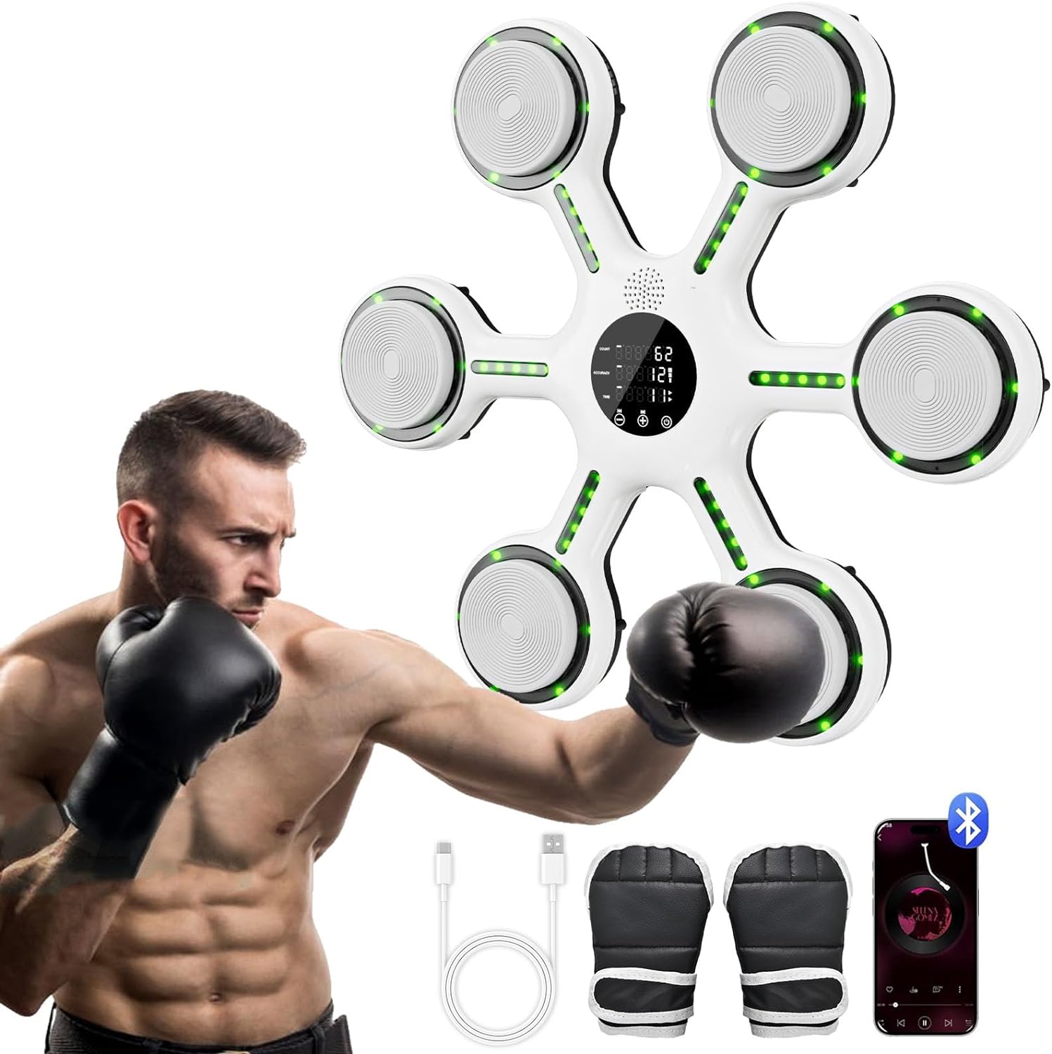 VOLLO Music Boxing Machine，Smart Music Boxing Machine Experience，Boxing machin...
