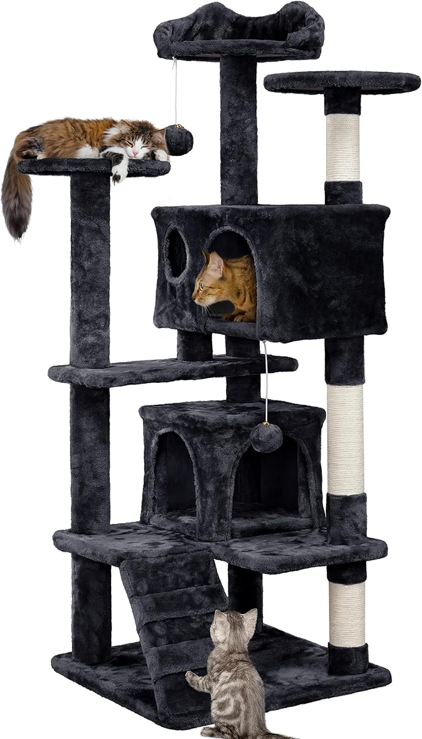 Yaheetech 138.5cm Cat Tree Tower, Special Cat Acti...