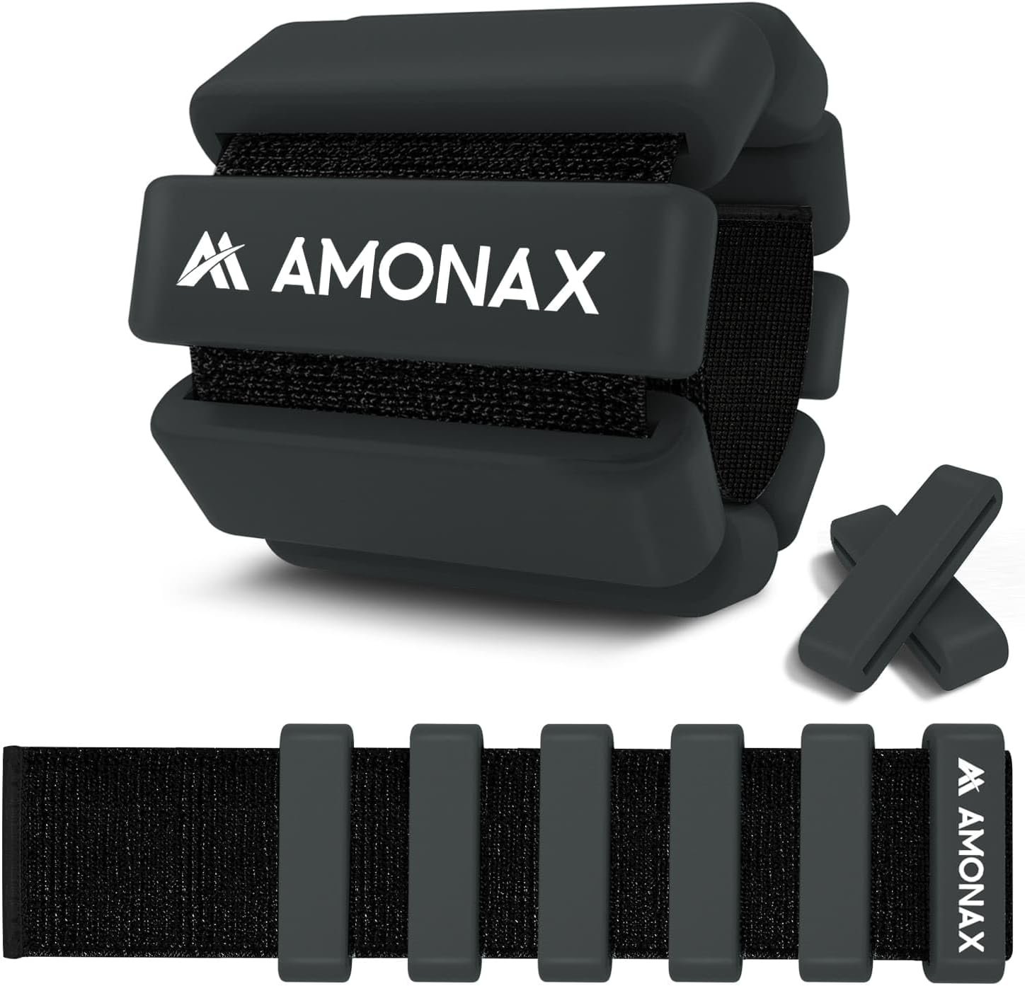 Amonax Adjustable Ankle and Wrist Weights Set, Fitness Leg Weights for Women Men...