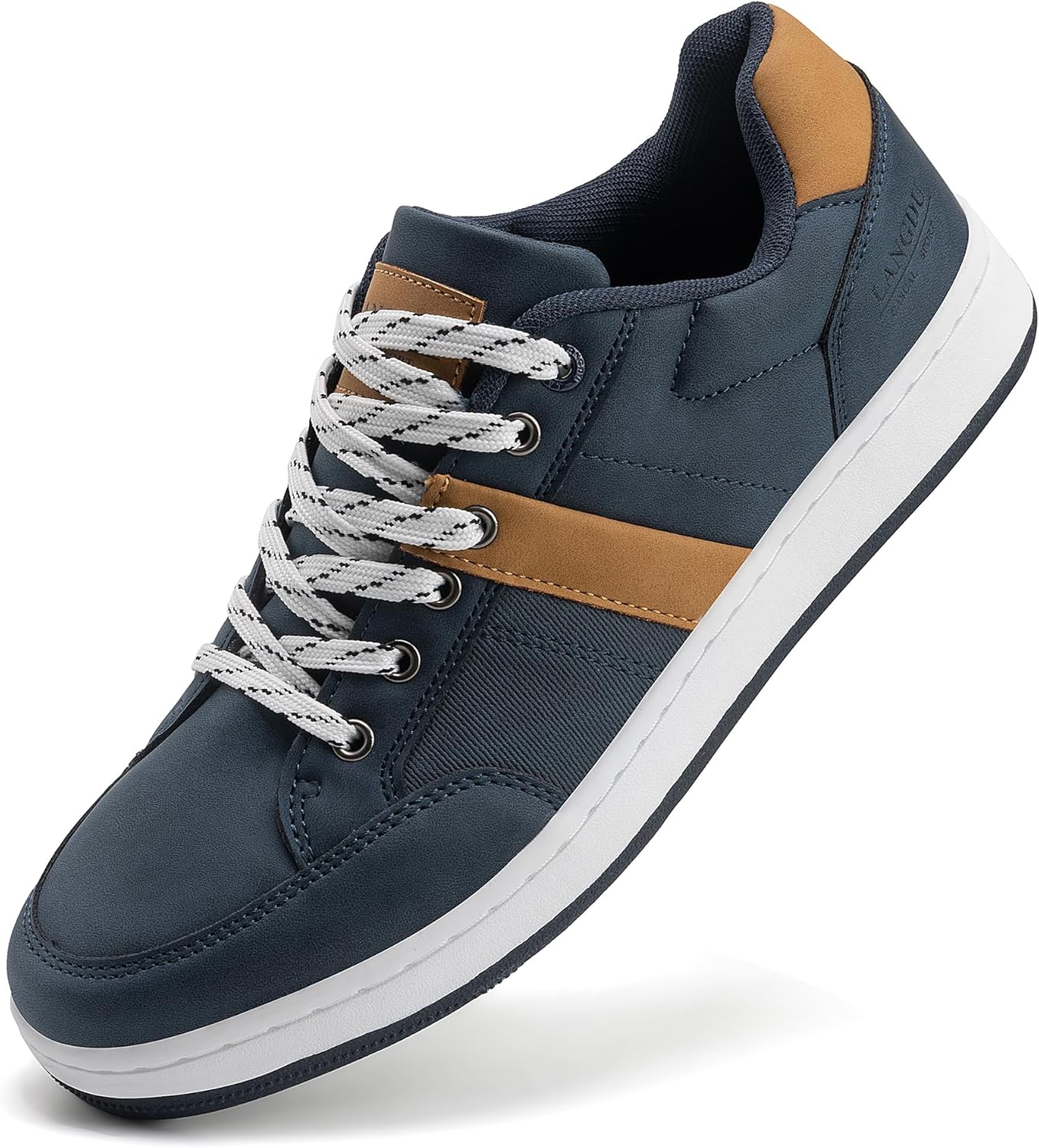 LANGDU Mens Casual Shoes Trainers Walking Breathable Fashion Sneakers Lightweigh...
