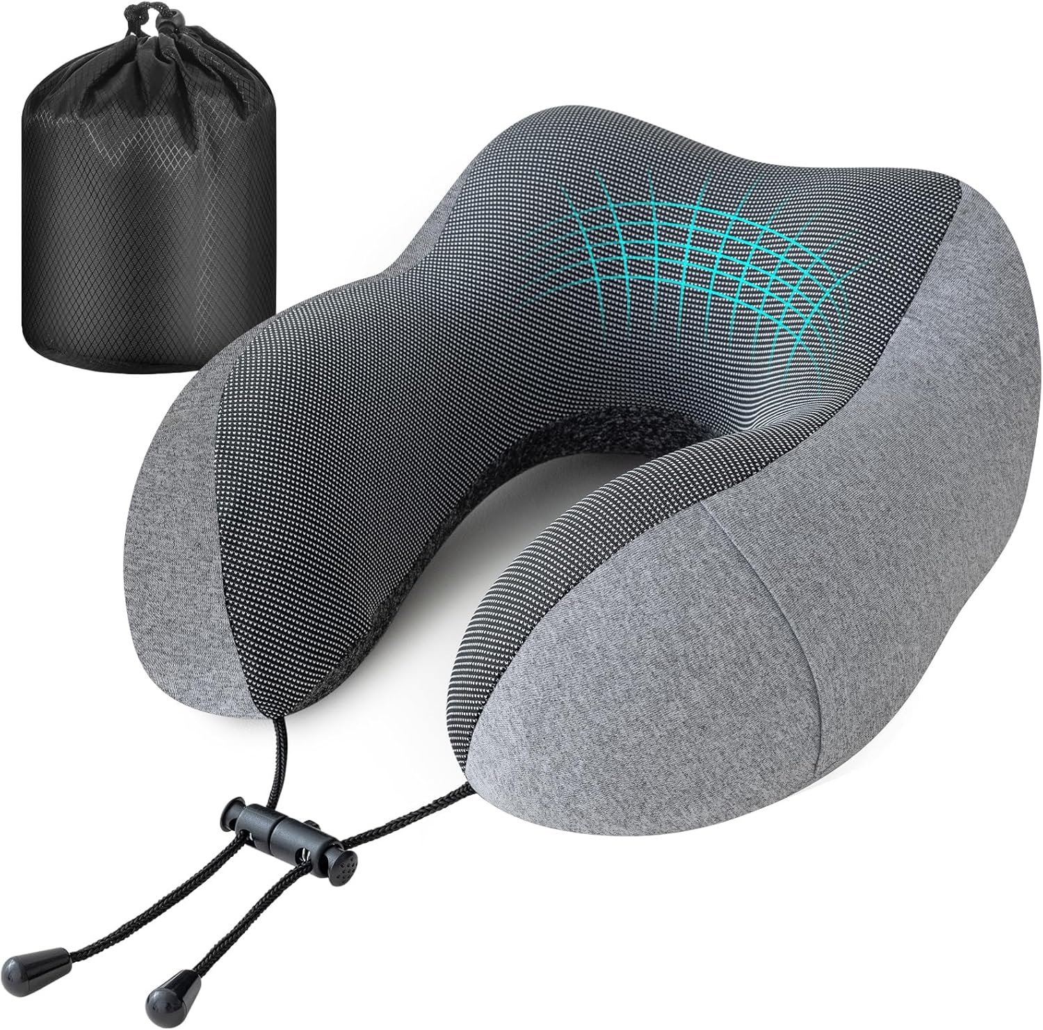 Jiancrate Travel Pillow for Airplane, Neck Pillow for Travel, Memory Foam Travel...