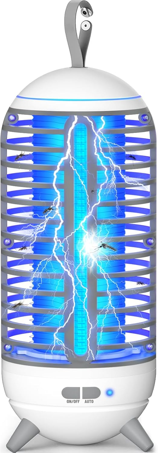 Dnenellr Fly Zapper, LED 2 IN 1 UV Electric Fly Killer, 1400V Insect Bug Zapper,...