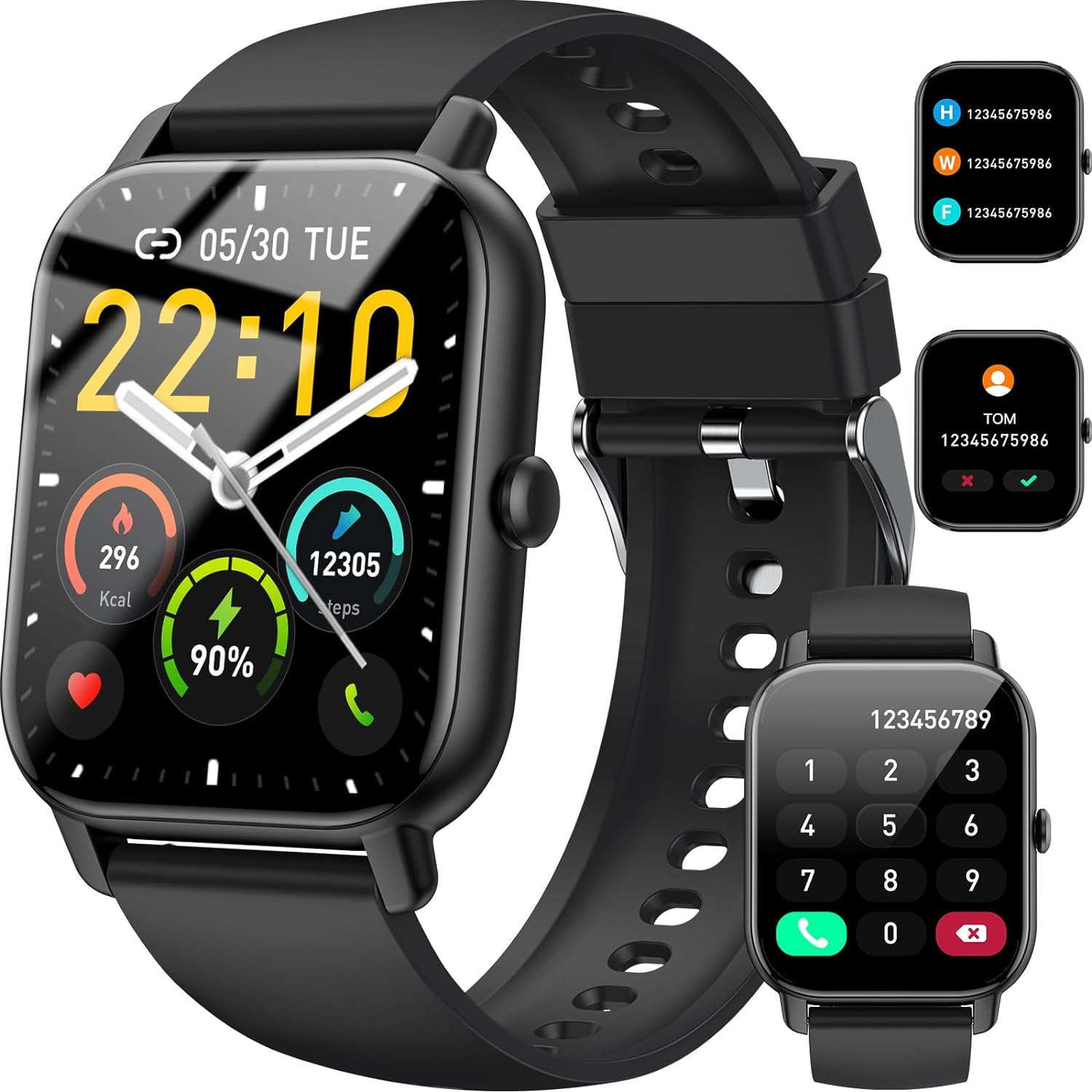 Smart Watch for Men Women Answer/Make Calls, 1.85" Smartwatch, Fitness Watch wit...