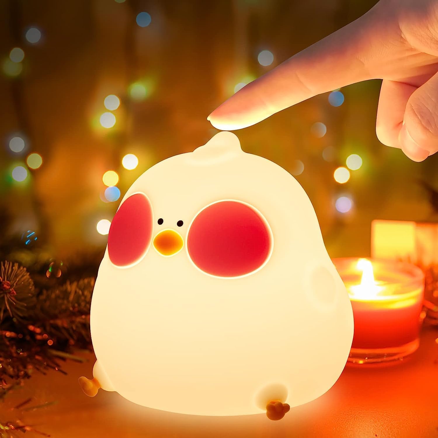 QUIGO Night Light for Kids Kawaii Baby Night Light with 7 Led Colors Changing,Le...