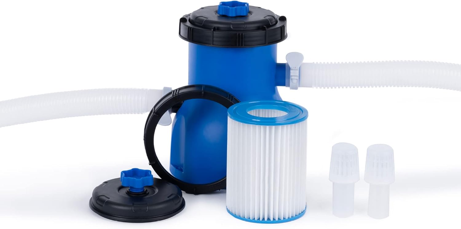LIVIVO Swimming Pool Filter Pump for 8ft/10ft/12ft Fast Set Steel Frame Pools (3...