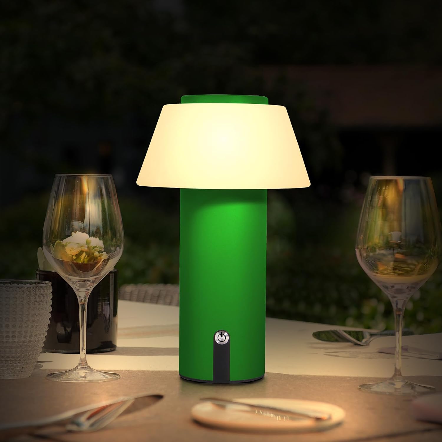 Ecvivk Mushroom Table Lamp for Indoor/Outdoor Lamp Waterproof Shower Lamp Batter...