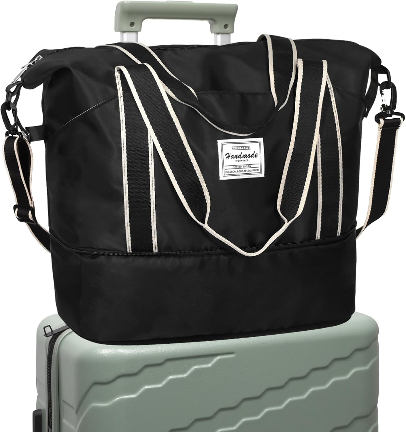 DMLuna Travel Duffel Bag, Tote Sports Gym Bag, Shoulder Overnight Weekender Bag...