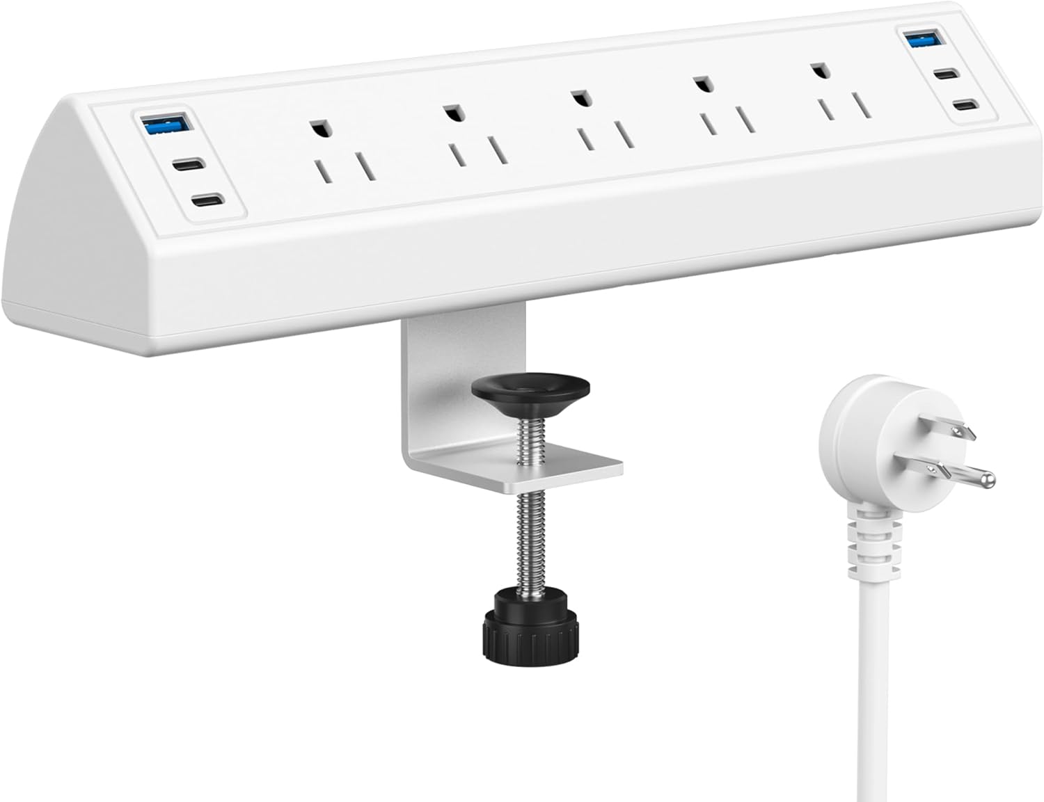 Desk Clamp Power Strip USB C,40W Total Fast Charging Station,4 PD 20W USB C Port...