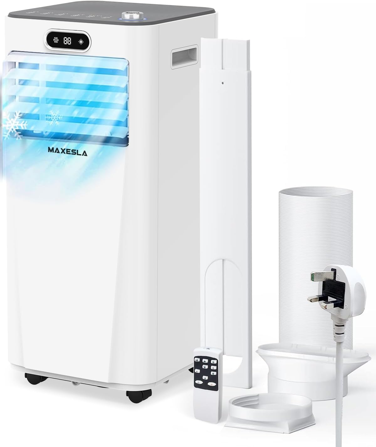 Maxesla Portable Air Conditioner, 9000 BTU 4 in 1 Air Conditioning Unit, Dehumid...