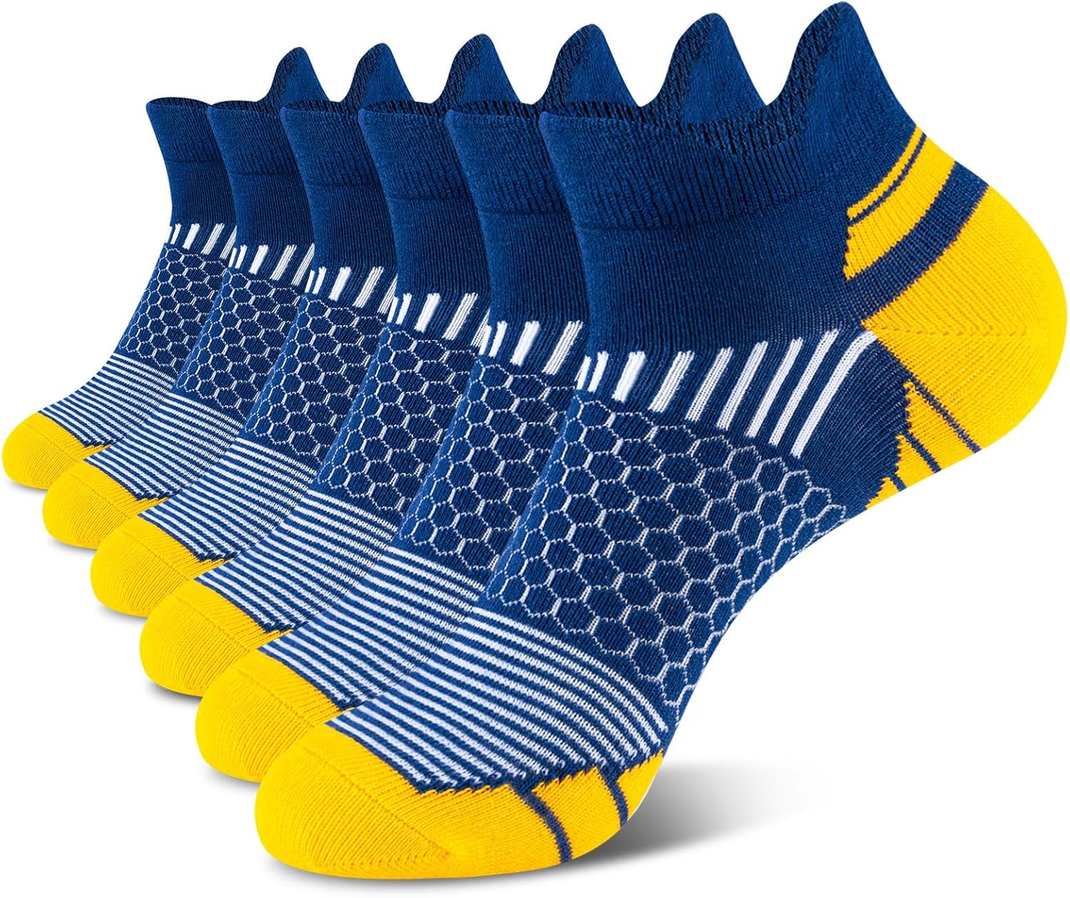 Niofind Mens Trainer Socks, Ankle Cushioned Runnin...