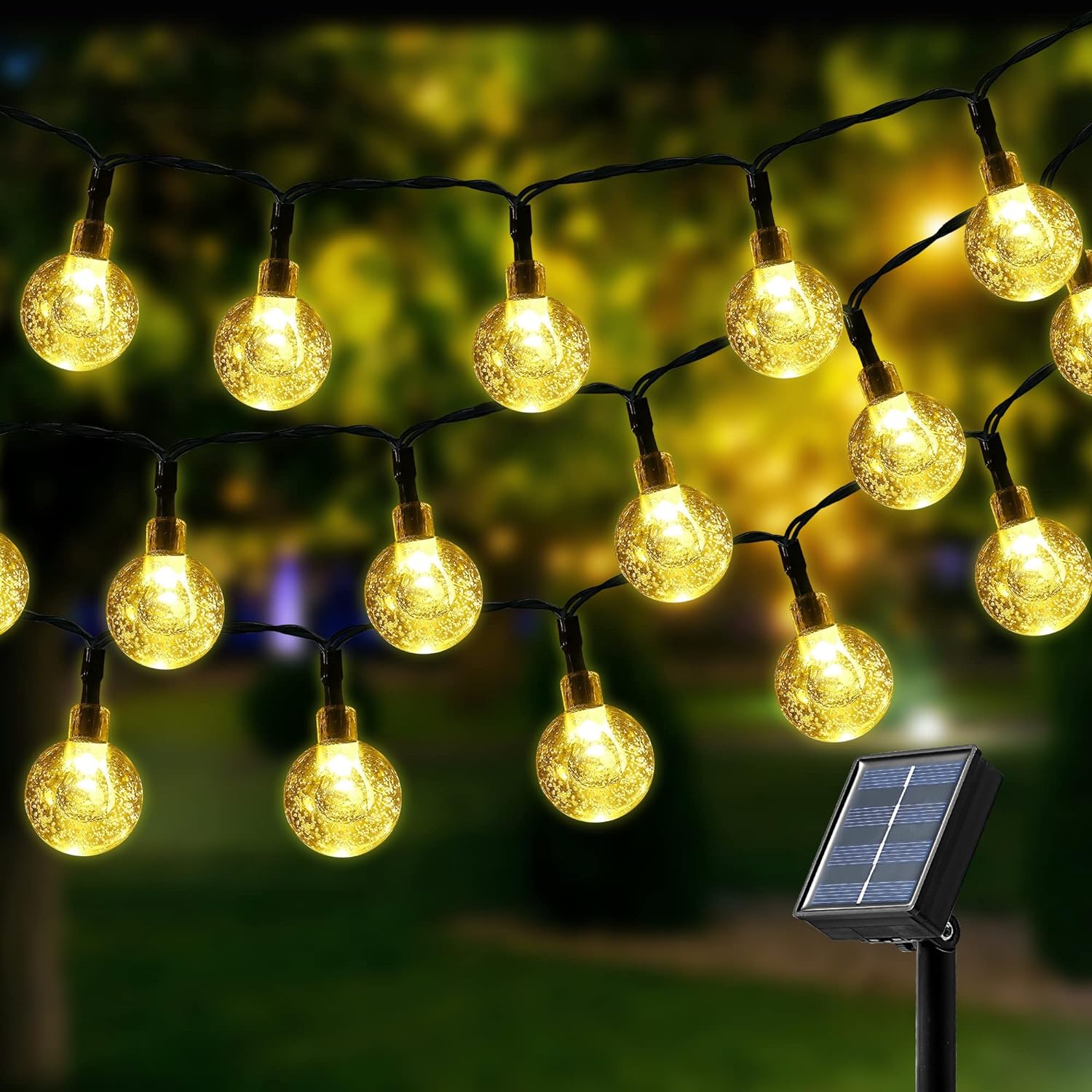 Damtong Solar Lights Outdoor Garden,40ft 100 LED 8Modes,Solar Fairy Lights Outdo...