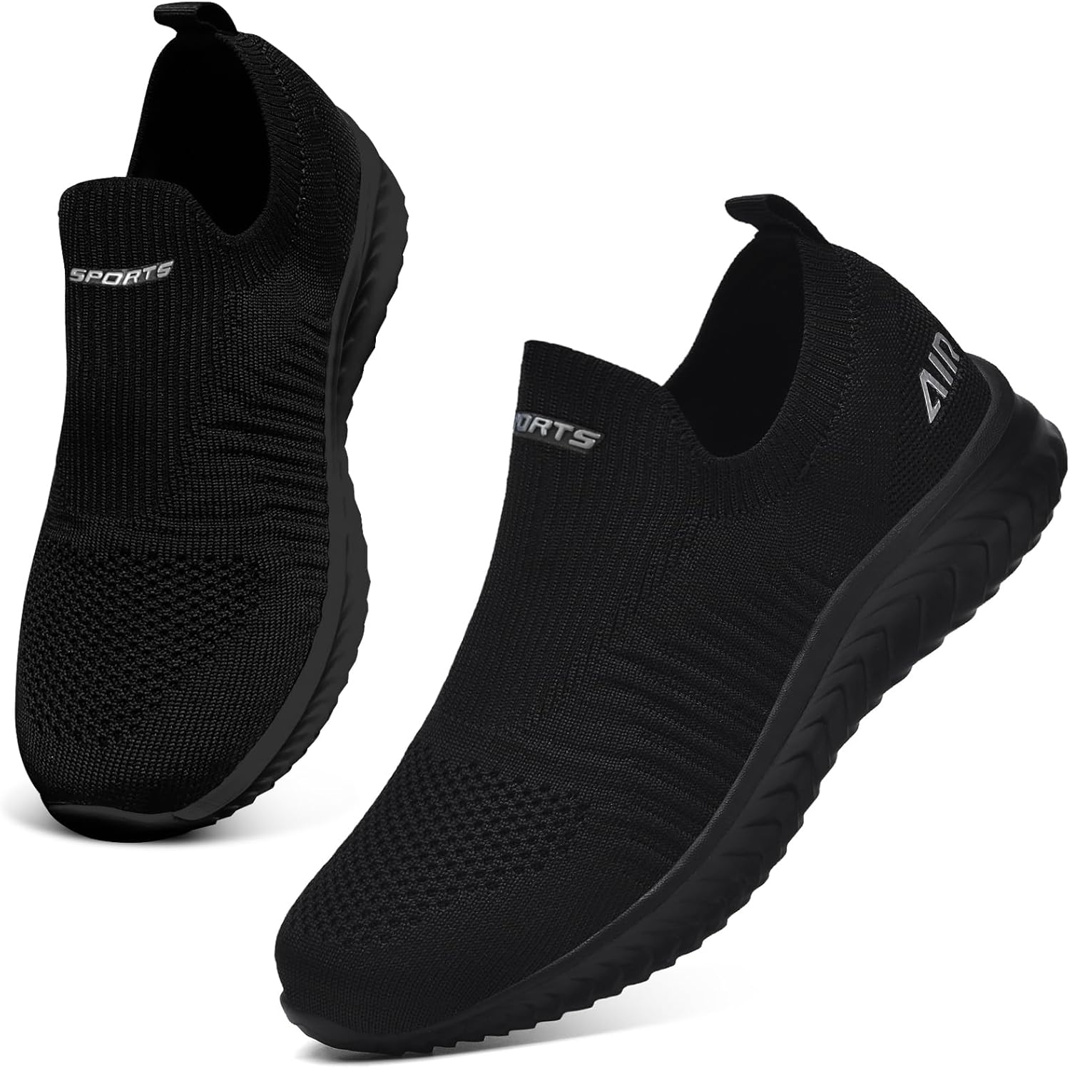 Womens Trainers Slip on Ladies Walking Shoes Lightweight Mesh Sneakers Comfortab...