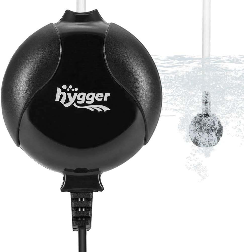 hygger Aquarium Air Pump, Ultra Silent Fish Tank Air Pump, Special High Energy S...