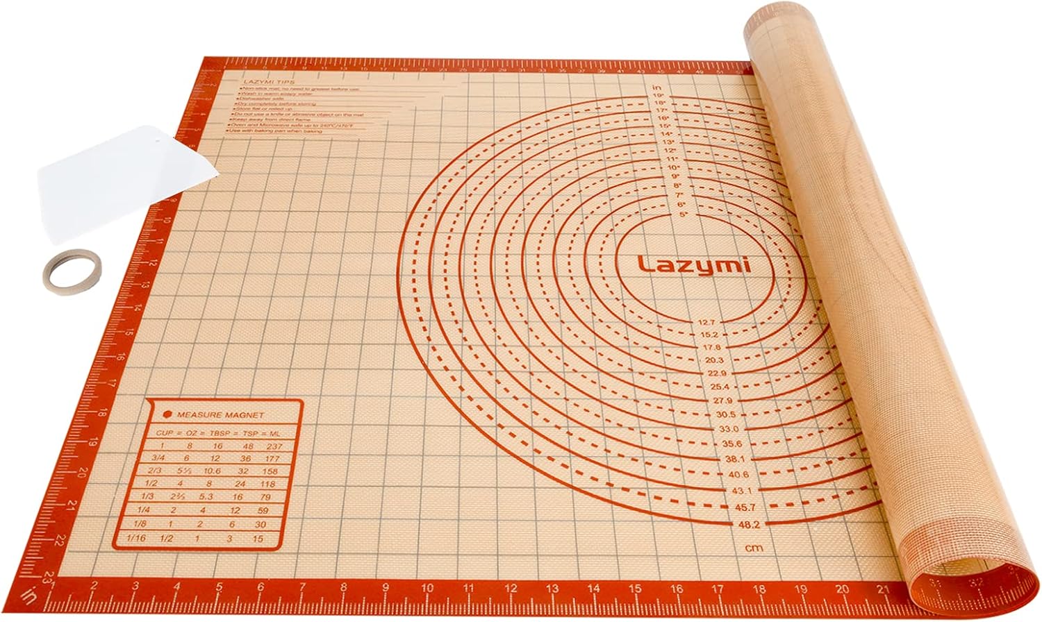 Extra Large & Thick Silicone Baking Mat 91×61 cm, Non Stick Pastry Rolling Sheet...
