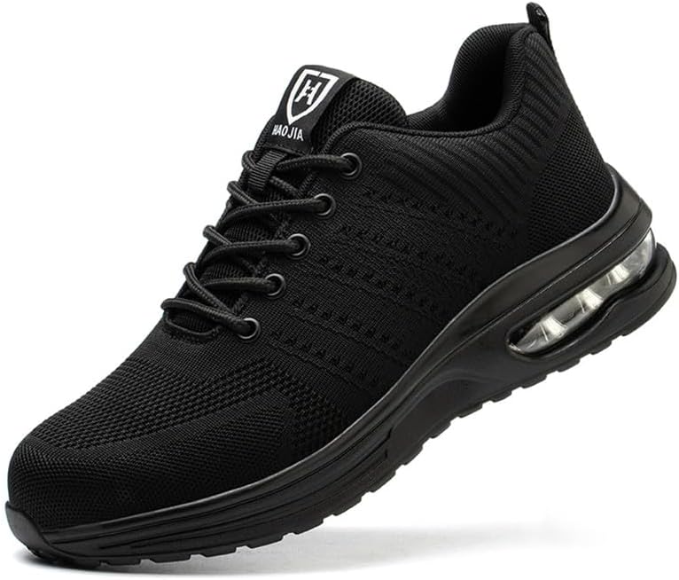 UnPtios Safety Shoes Mens Safety Trainers Wide Fit Steel Toe Cap Saftybrand Wome...