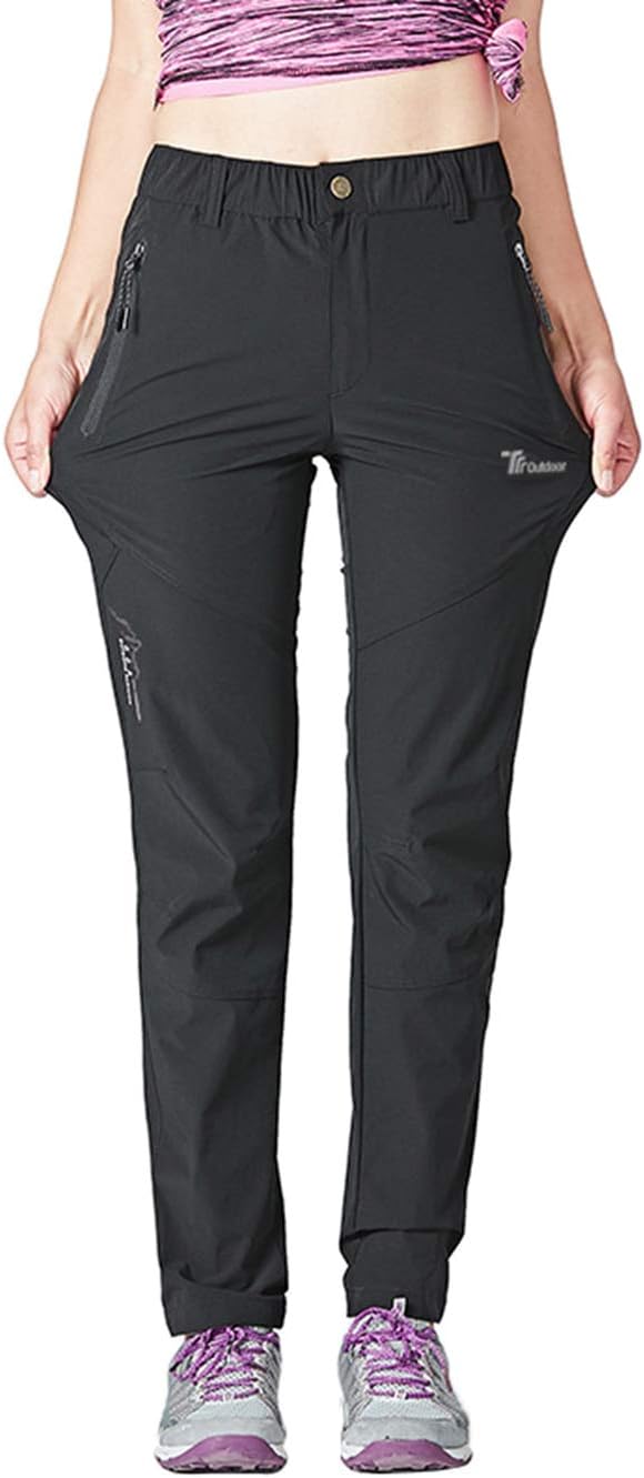 YSENTO Womens Outdoor Walking Hiking Trousers Lightweight Quick Dry Water Resist...