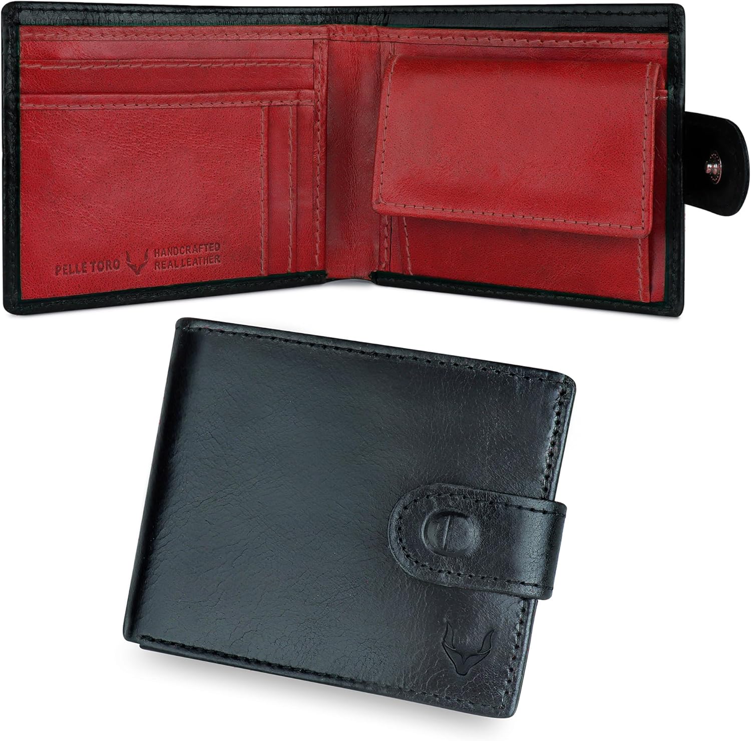 Pelle Toro All-in-One Handmade Mens Wallet, RFID Blocking Wallet with Coin Pocke...