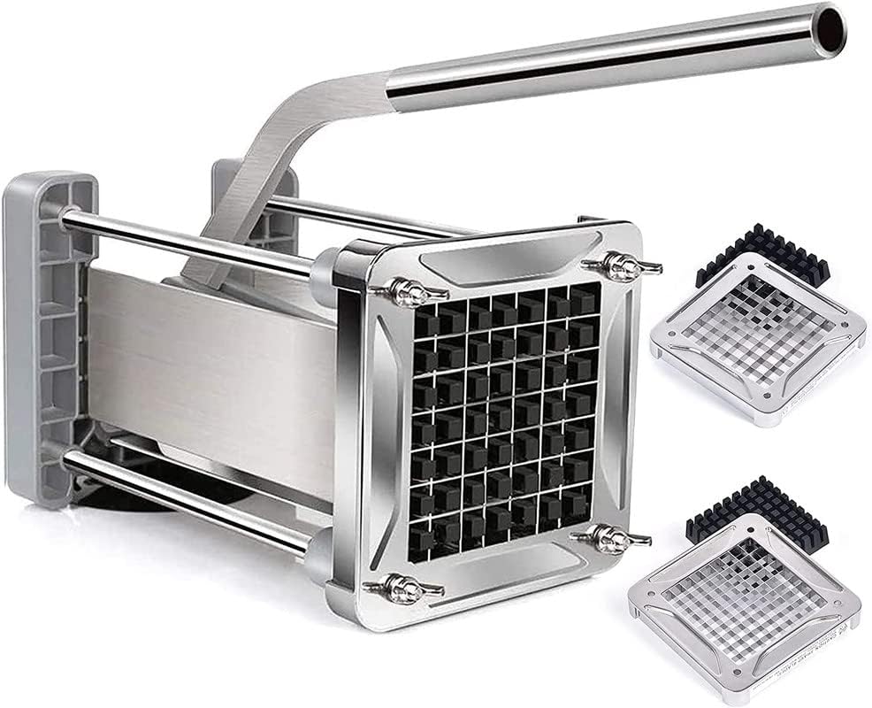Chip Cutter, Sopito Professional Potato Chipper Stainless Steel with 1/2 Inch an...