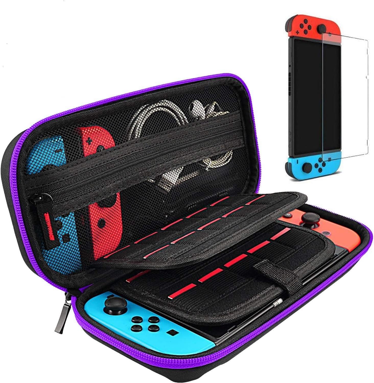 daydayup Switch Case and Tempered Glass Screen Protector Compatible with Nintend...
