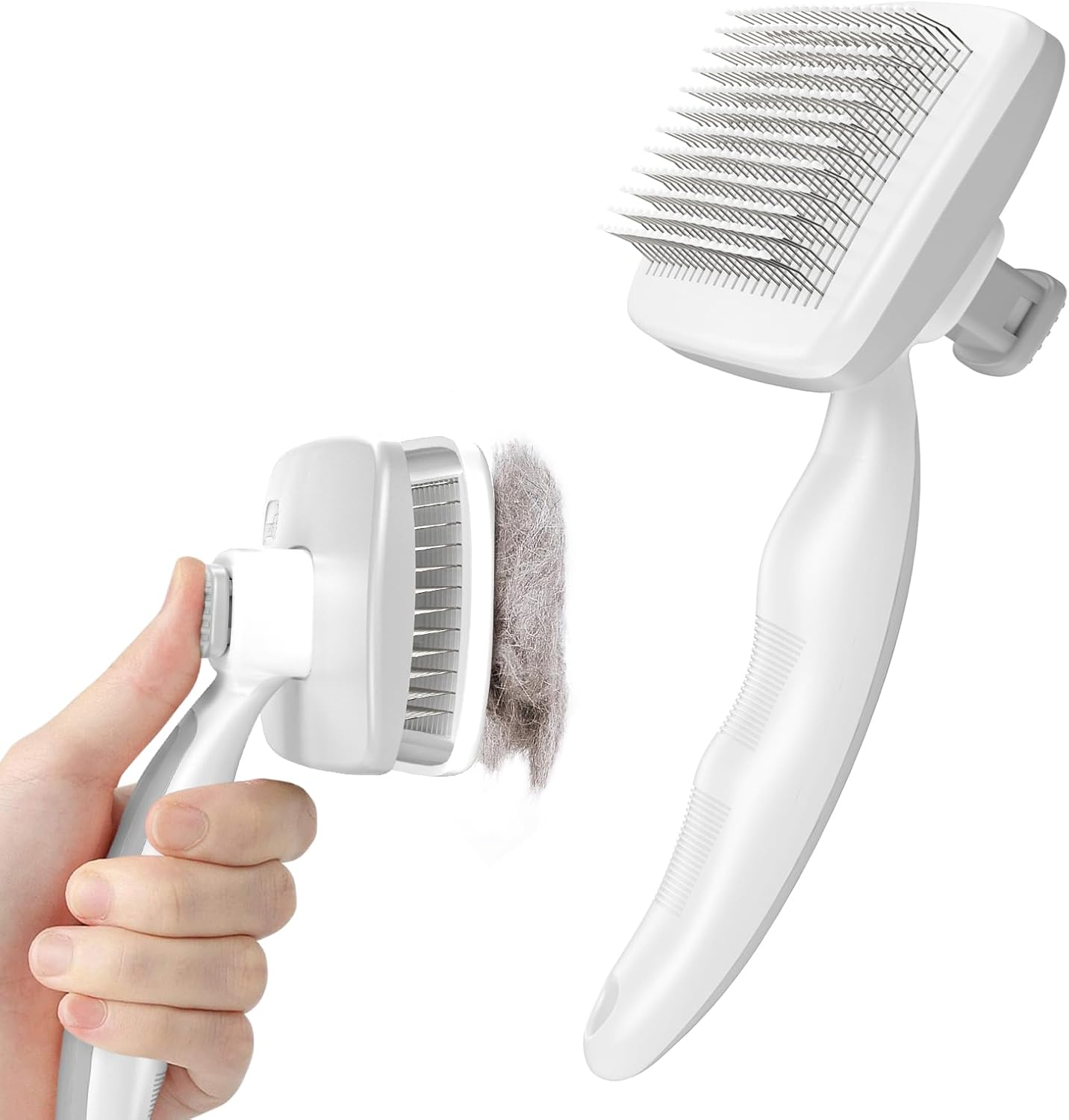 Pecute Self Cleaning Slicker Dog Hair Brush Cat Comb,Rounded PinsPet Hair Brush...
