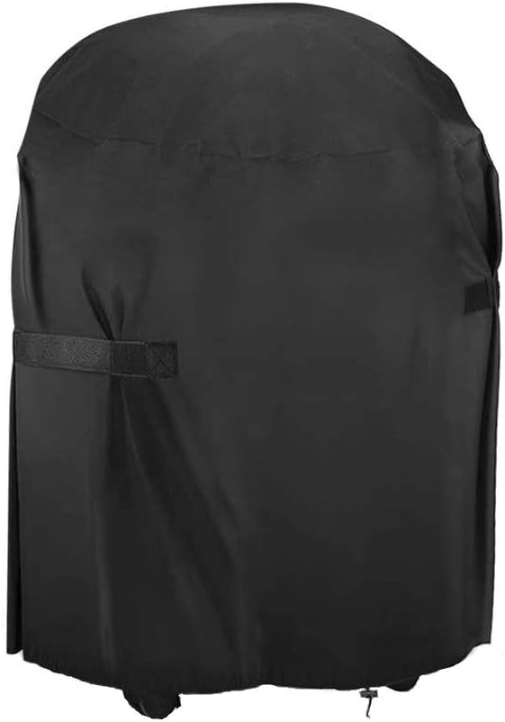 Barbecue Cover, Heavy Duty BBQ Cover, 210D Oxford Fabric Round Outdoor BBQ Grill...