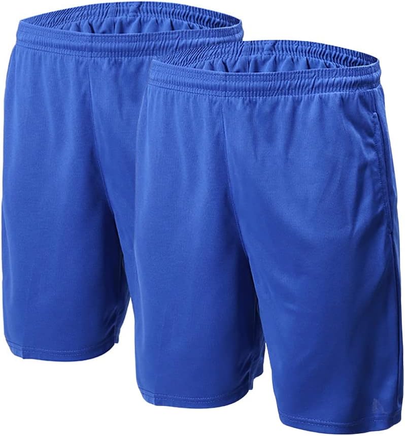 Unisex Kids PE School shorts Boys Football Shorts Girls Running Gym Sports Short...