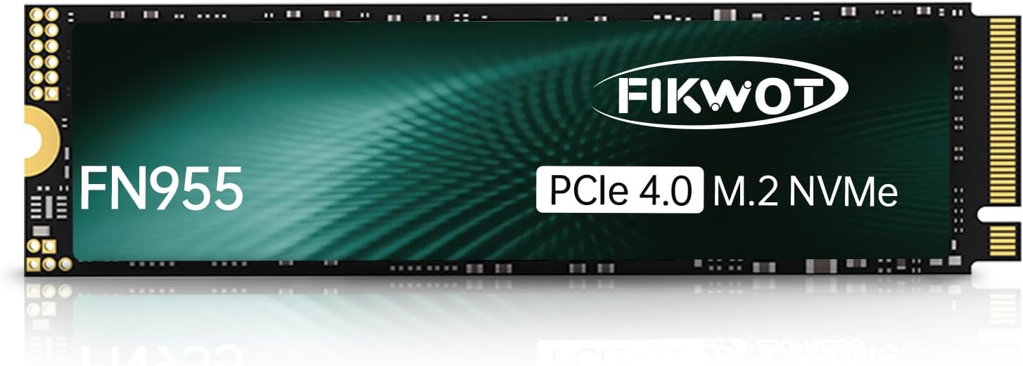 Fikwot NVMe 1TB SSD M.2 2280 PCIe Gen4 Up to 7350MB/s Gamming SSD TLC Internal S...