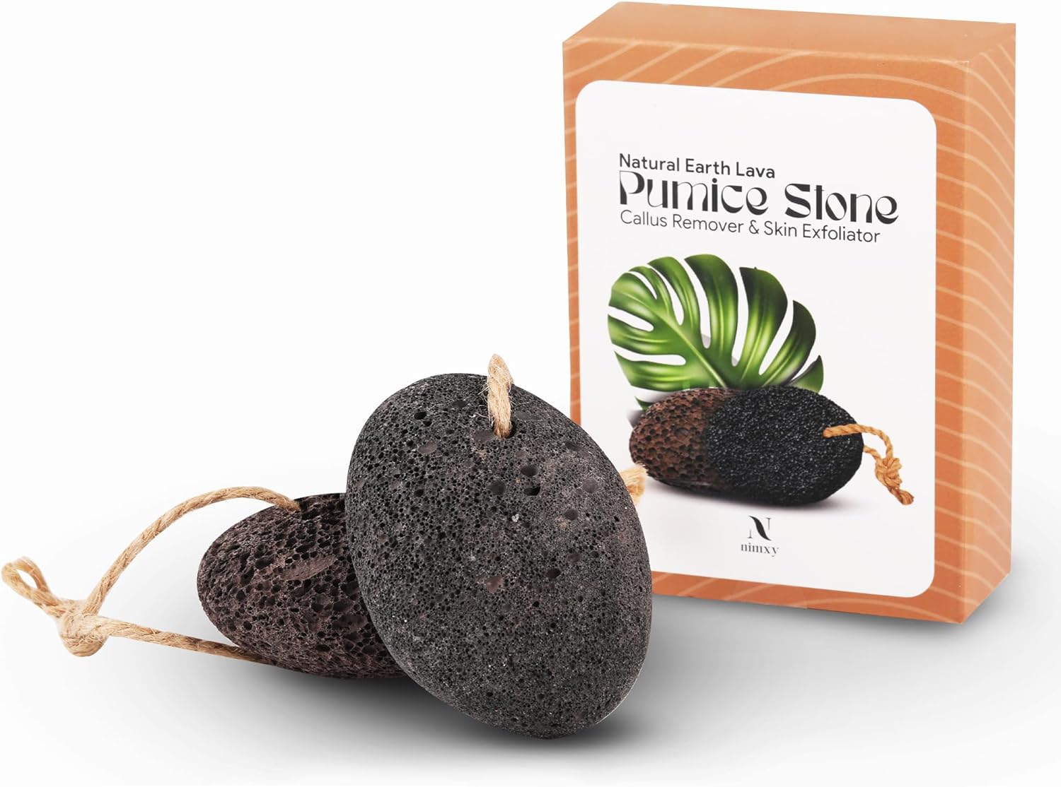 NIMXY Volcanic Lava Pumice Stone, Special Feet and Hands Skin Remover, Innovativ...