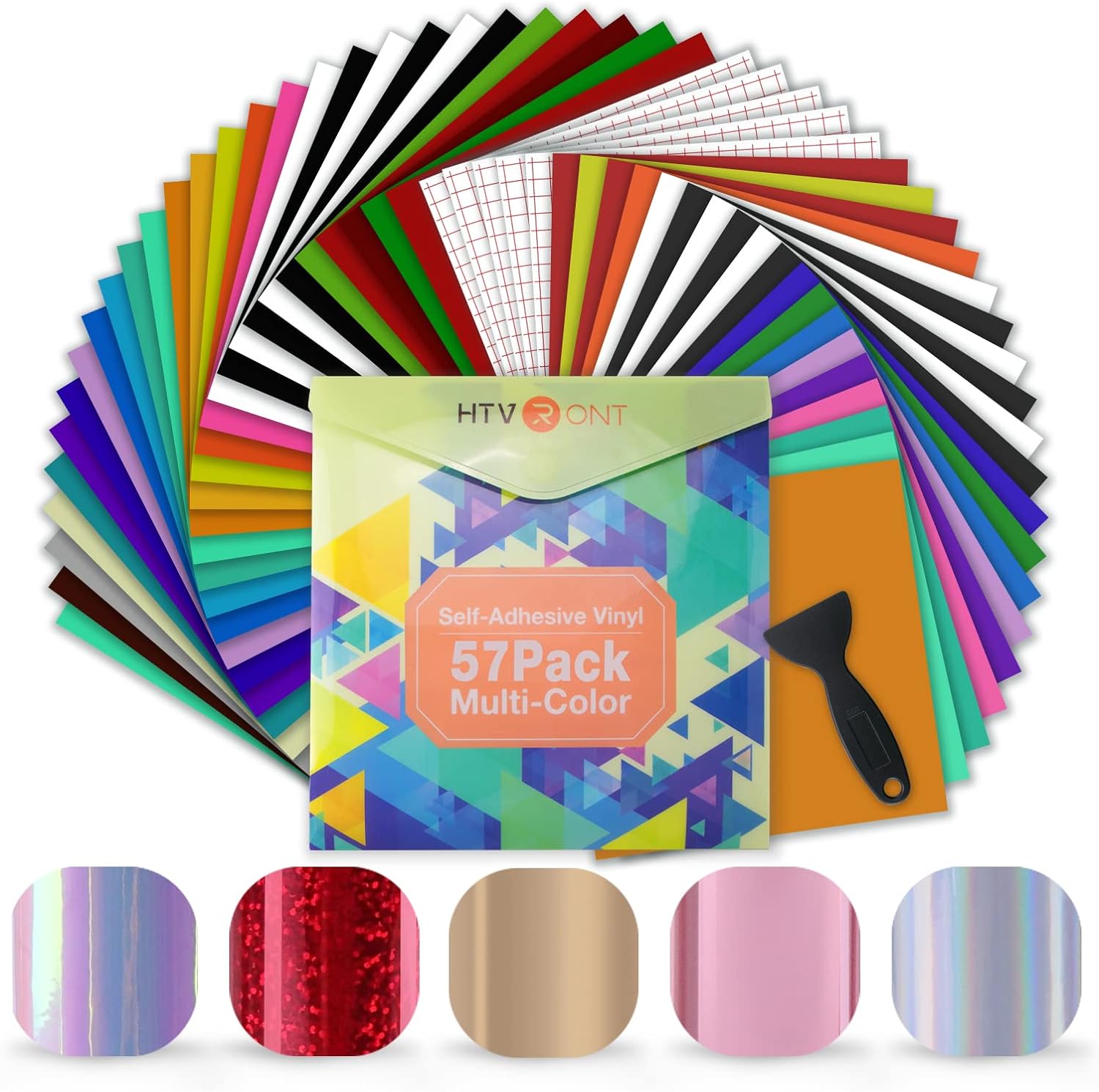 HTVRONT Permanent Vinyl, Special Vinyl for Cricut Machine, High-Quality Vinyl Bu...