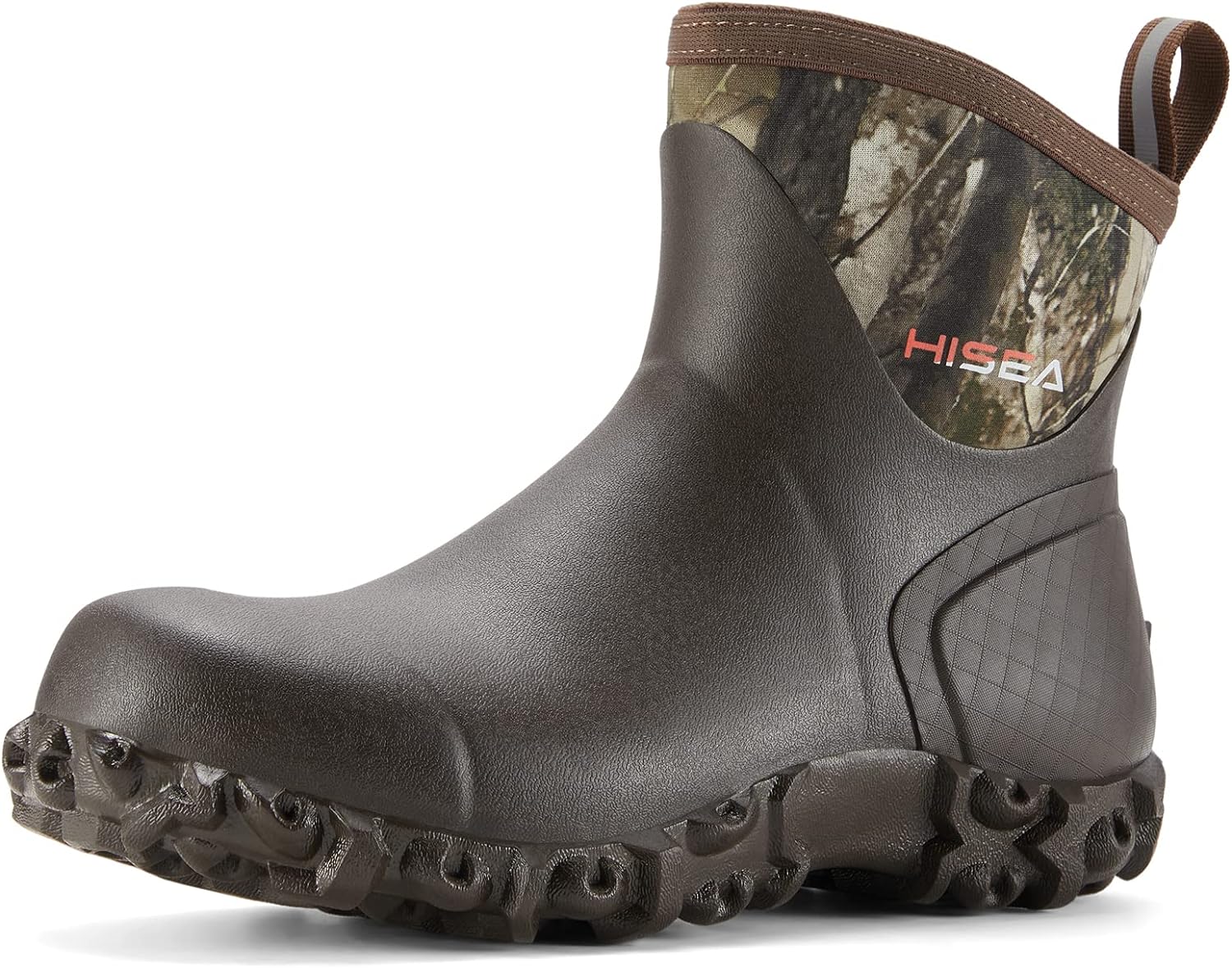 HISEA Men's Rubber Boots, Special Waterproof Ankle Rain Boots for Outdoor, Innov...