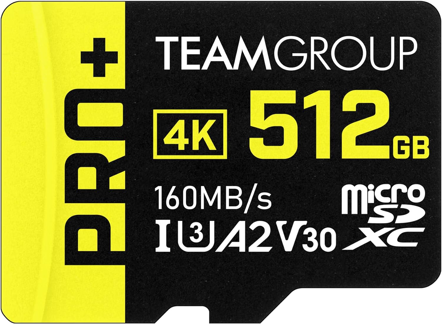 TEAMGROUP A2 Pro Plus Card 512GB Micro SDXC UHS-I U3 A2 V30, Read/Write up to 16...