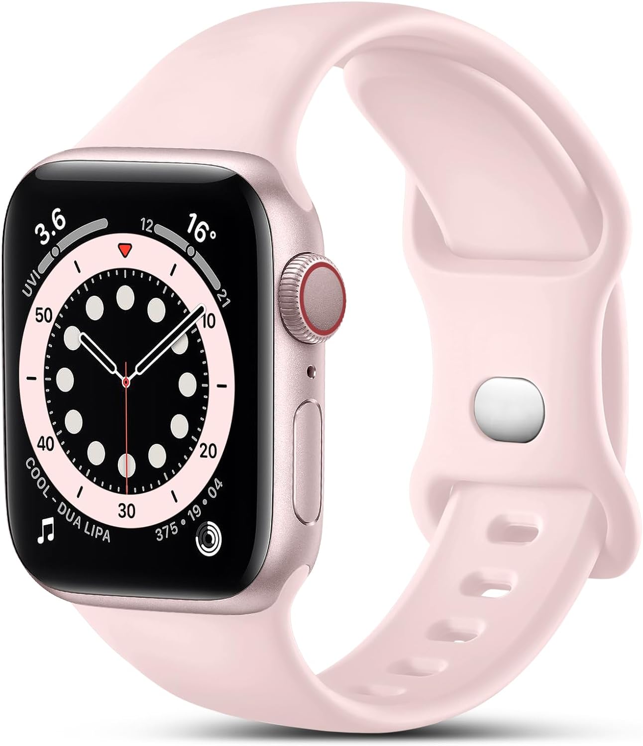 CeMiKa Compatible with Apple Watch Strap 38mm 41mm 40mm, Silicone Sport Band Rep...
