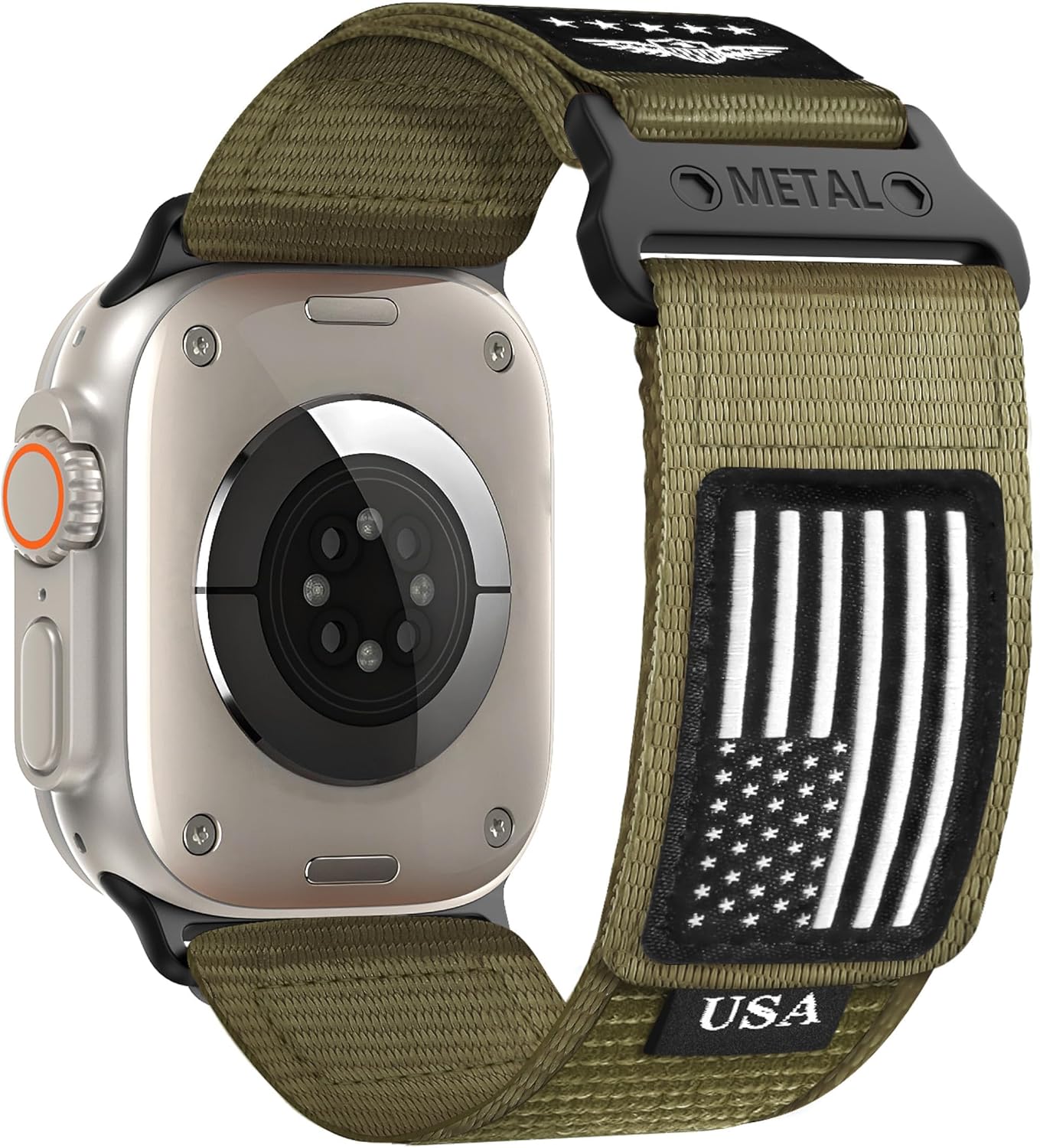 Rugged Nylon for Apple Watch Ultra/2 Band 49mm iWa...