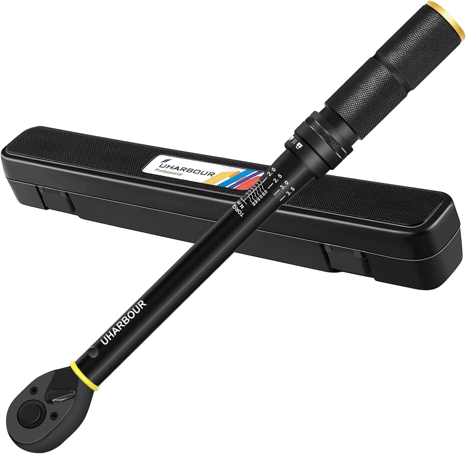 Uharbour Torque Wrench 3/8, 3/8 Torque Wrench 5-60 Nm 0.1 Nm Micro Adjustment, ±...