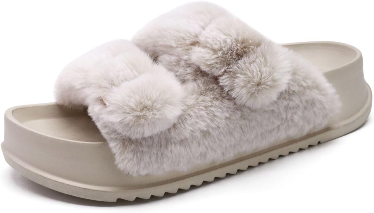 KuaiLu Women's Fluff Slippers, Special Slippers fo...