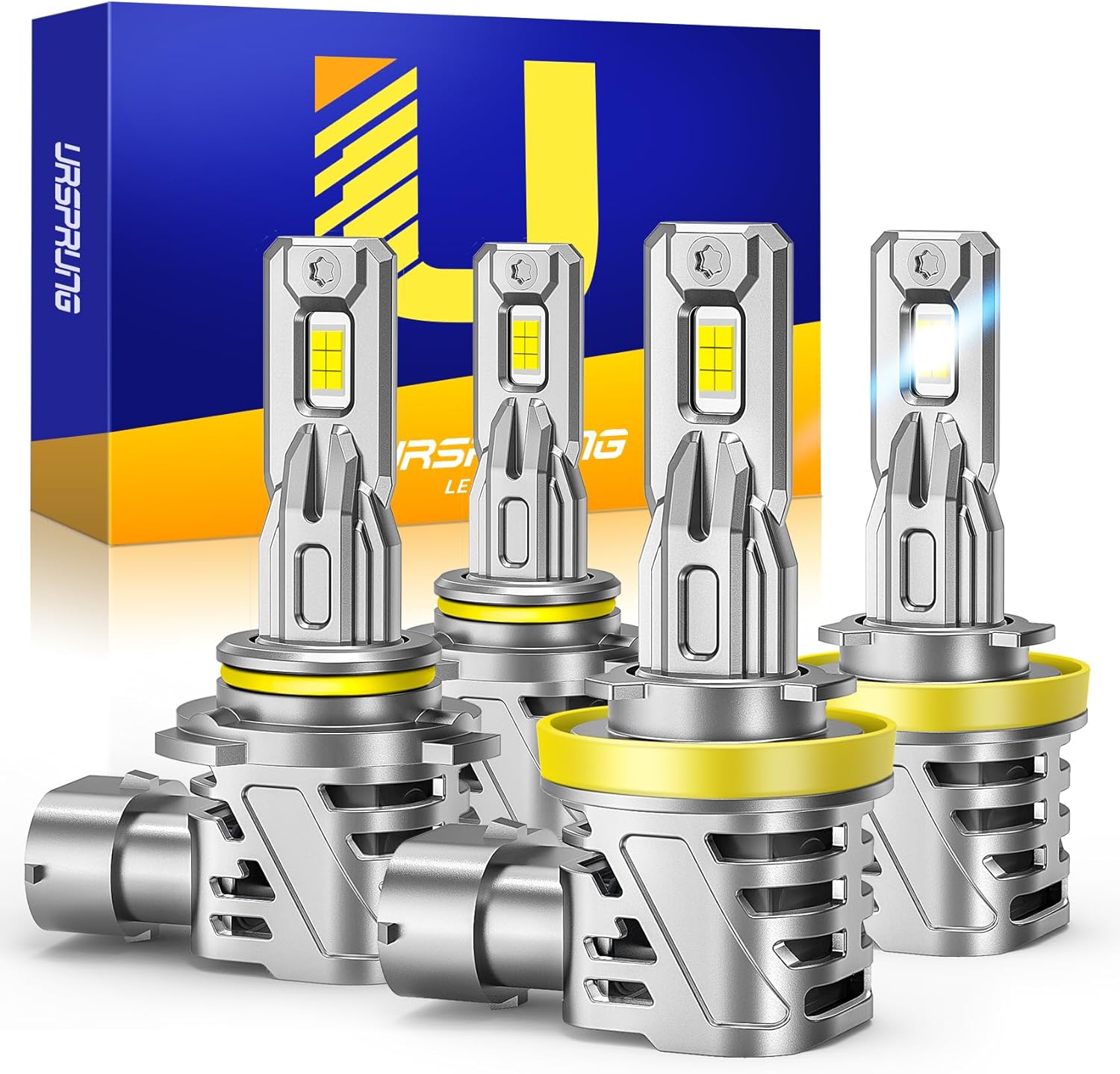 Ursprung Upgraded H11/H9/H8 9005/HB3 Bulbs Combo,...