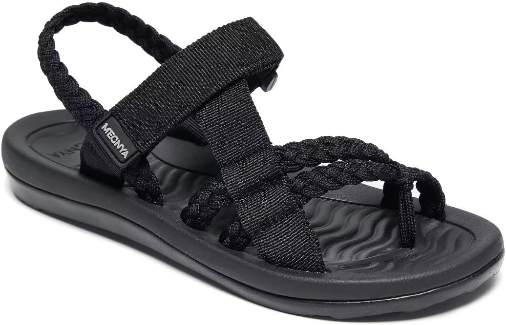 MEGNYA Hiking Sandals, Special Walking Flip Flop Sandals with Comfortable Arch S...