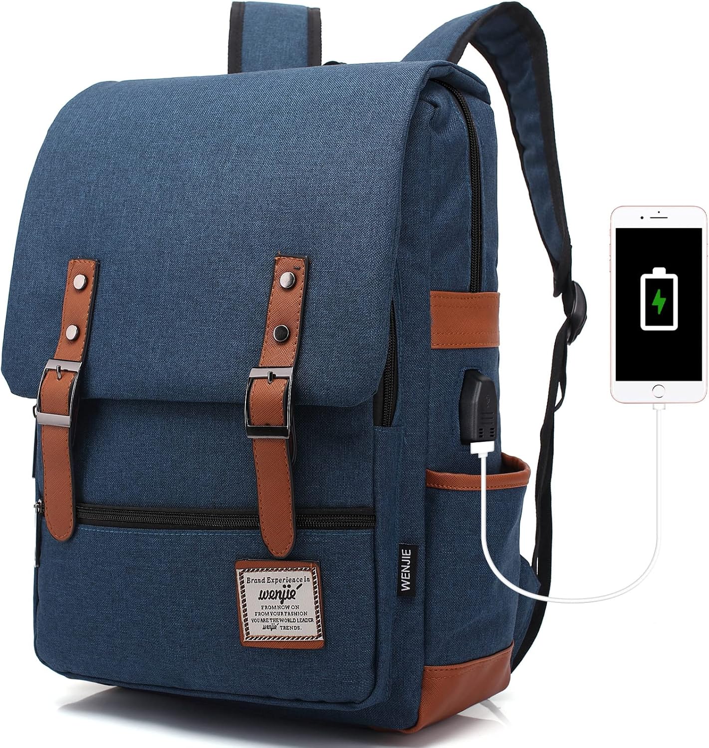 HASAGEI Backpack Vintage Unisex Rucksack Daypack Casual School Travel Laptop Tab...