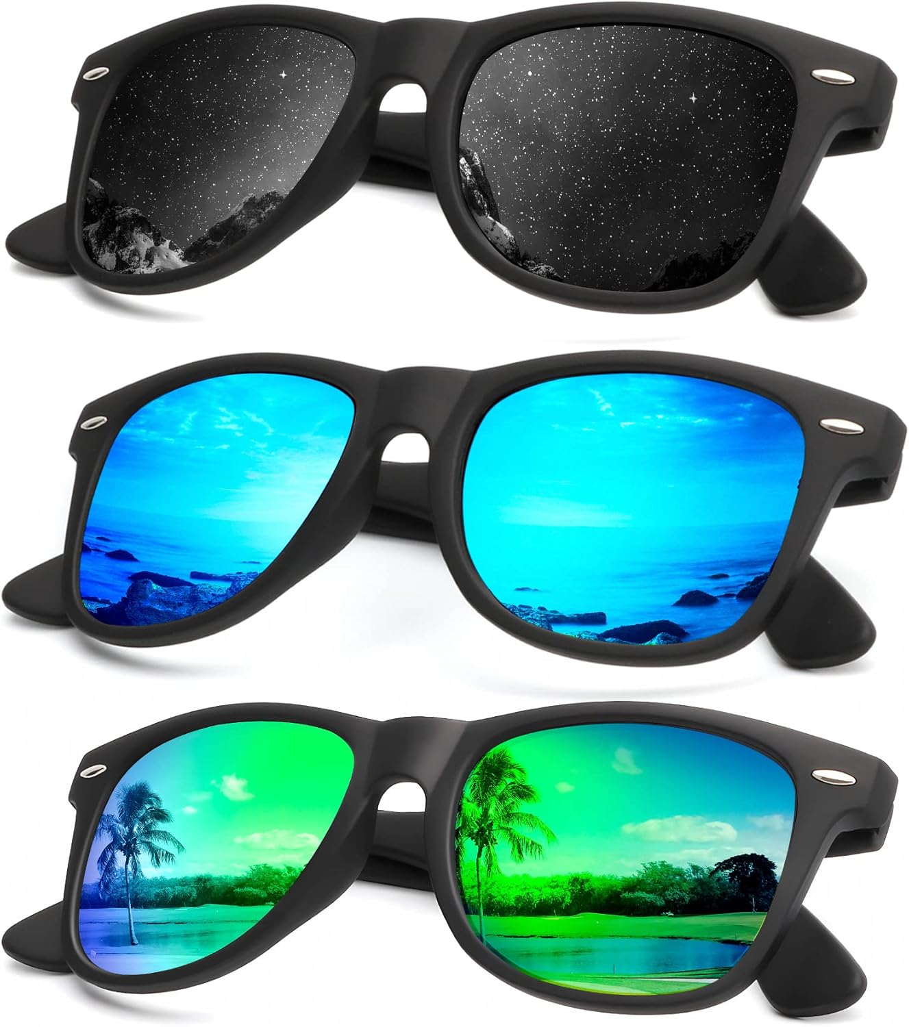 KALIYADI Polarized Sunglasses for Men and Women Matte Finish Sun glasses Color M...