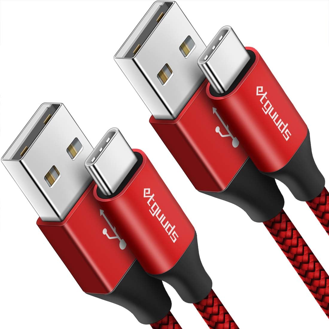 etguuds 2-Pack, 6ft USB C Cable, Special Fast Char...