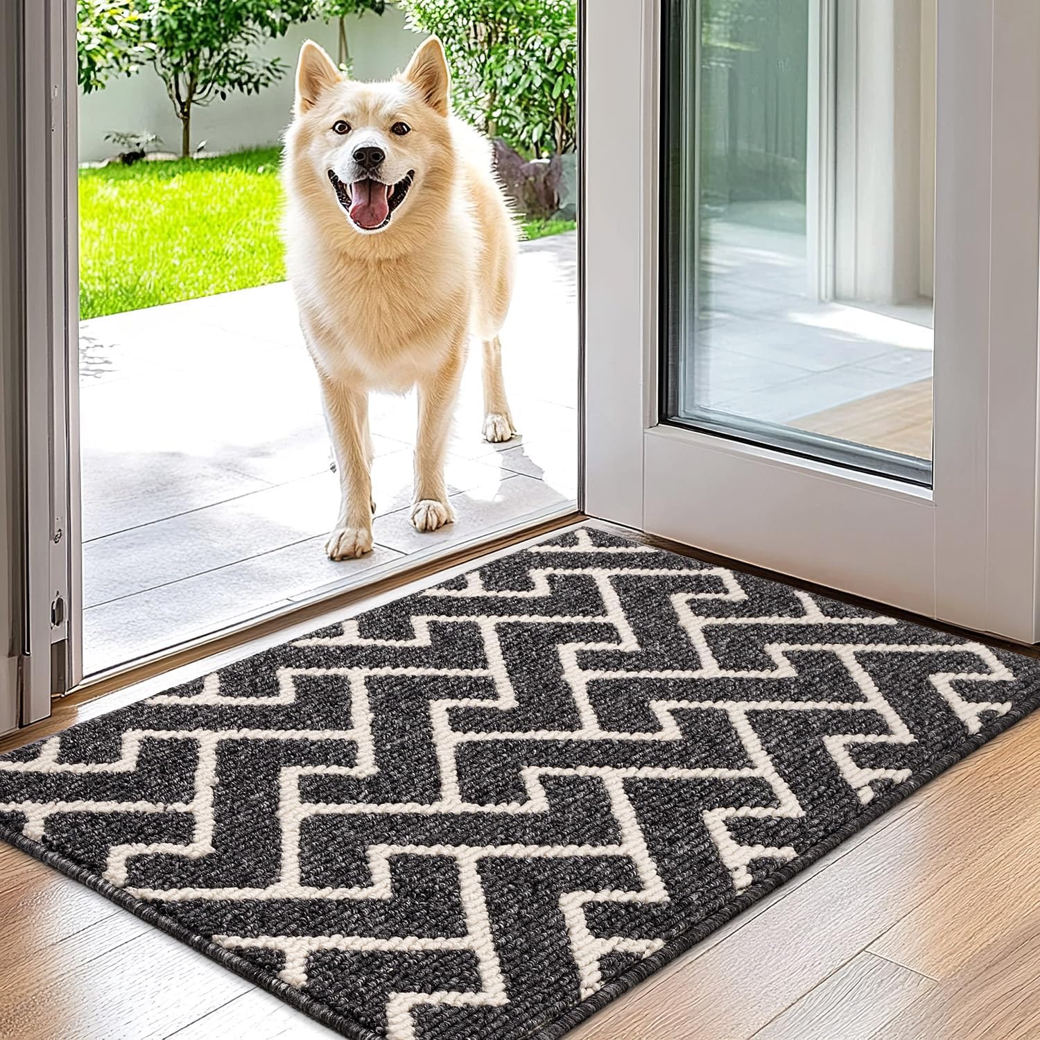hicorfe Indoor Doormat,Front Back Door Mat Rubber Backing Non Slip Door Mats,20"...