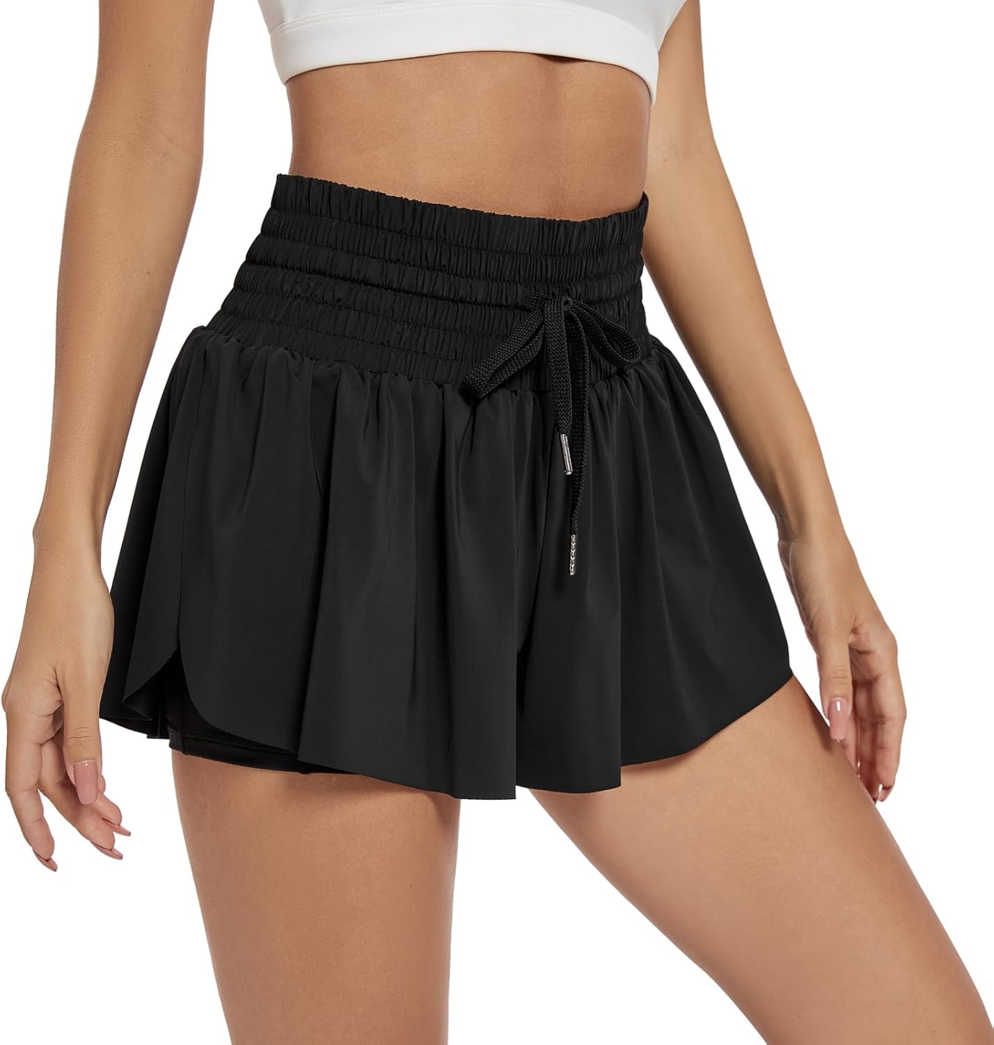 Blaosn Flowy Athletic Shorts for Women High Waisted Gym Yoga Workout Running Ten...