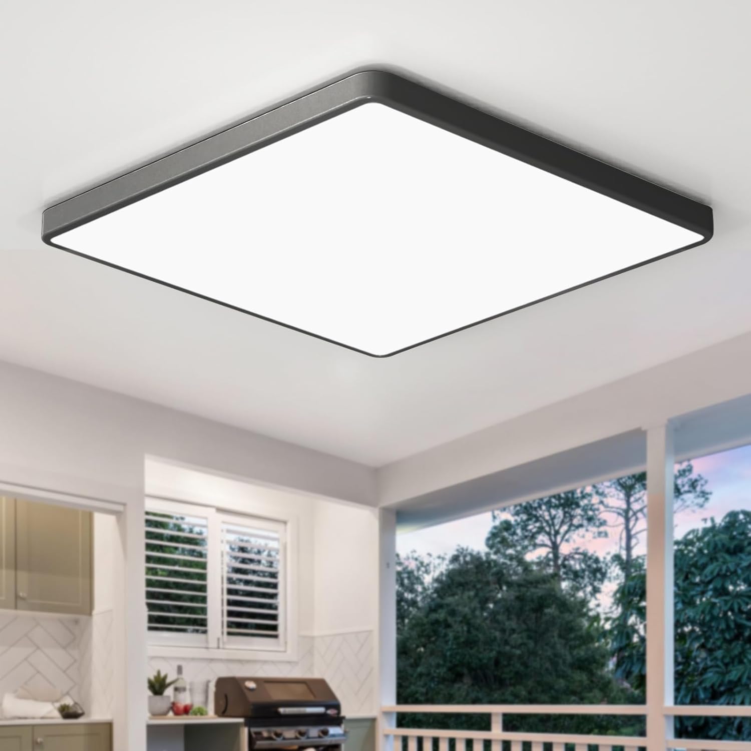 zemty 36W LED Ceiling Lights, 3240LM Waterproof Bathroom Light, Super Bright Day...