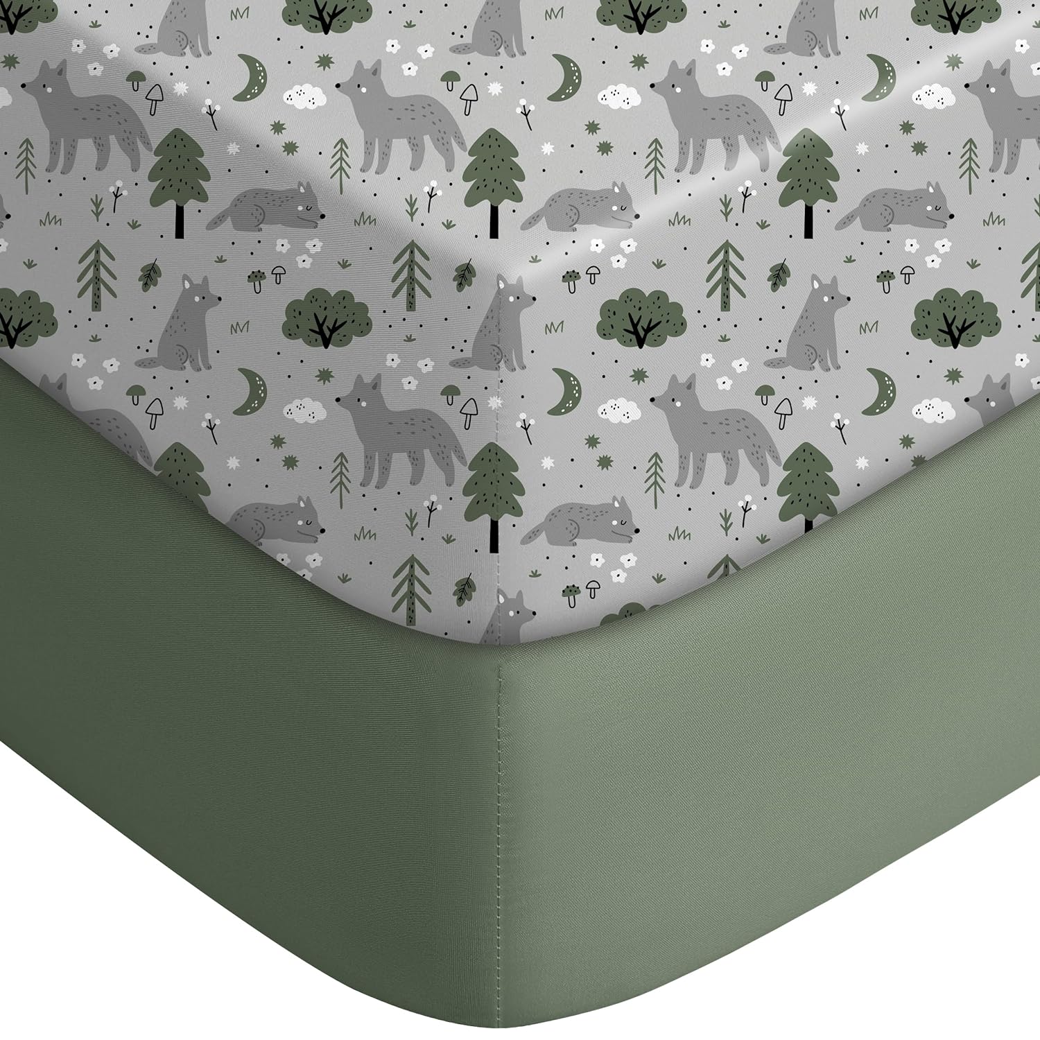 Yoofoss Baby Crib Sheets for Boys Girls, Fitted Crib Sheet 2 Pack for Standard C...