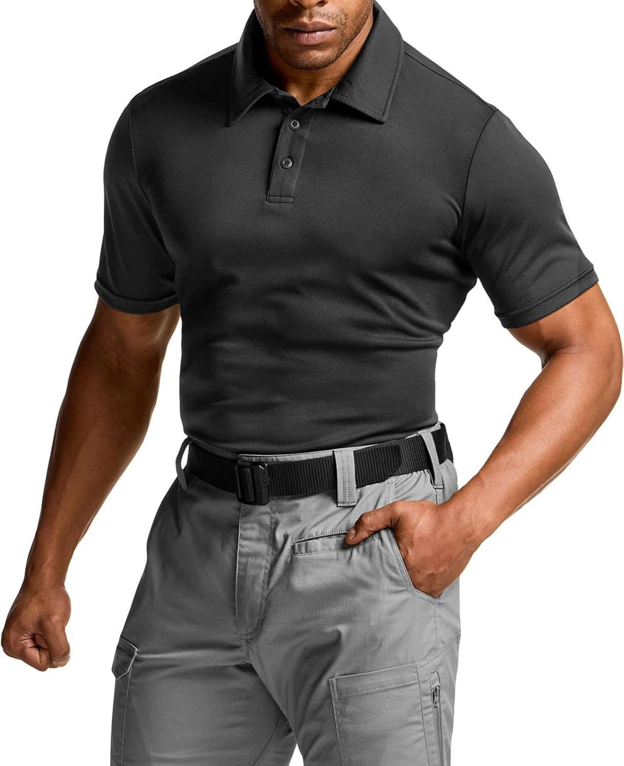 CQR Men's Polo Shirt, Special Tactical Shirts with Long and Short Sleeve Options...