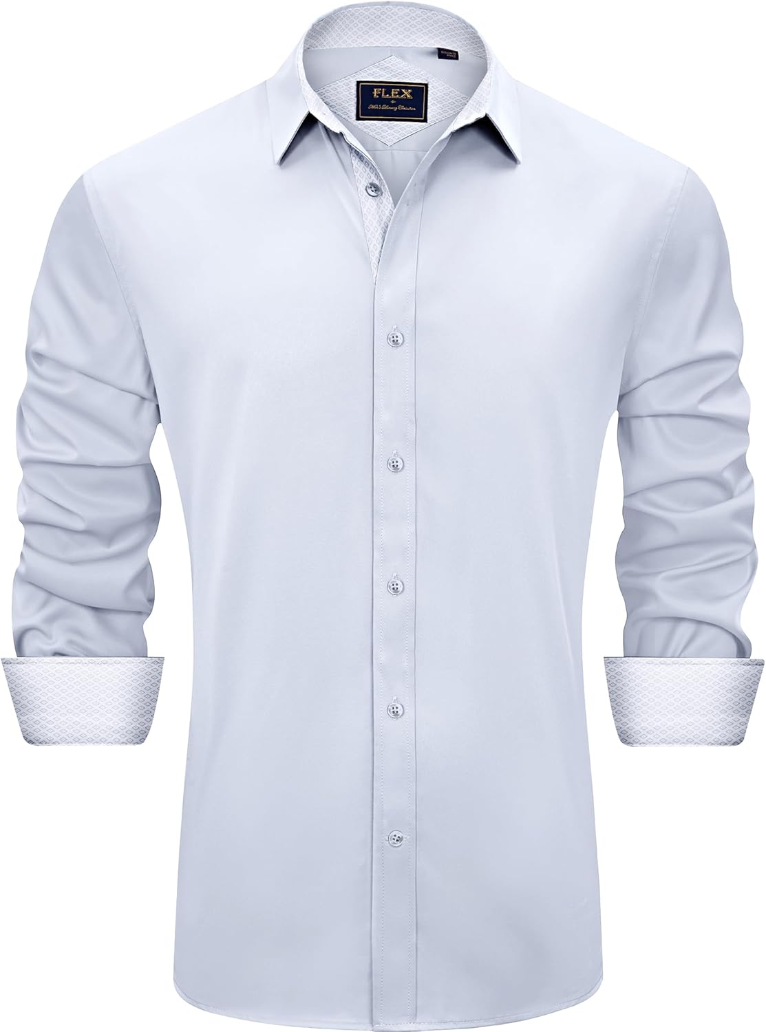 J.VER Men's Casual Long Sleeve Stretch Dress Shirt...