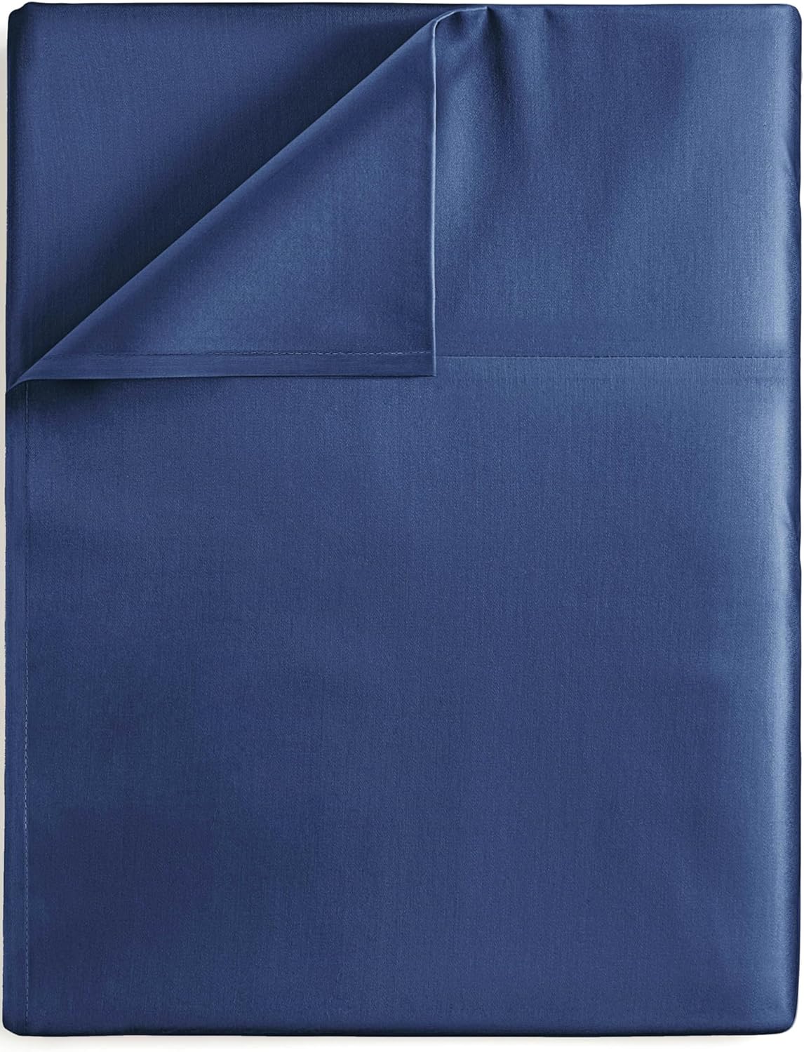 Twin XL Size Flat Bed Sheet - Hotel Luxury Single Flat Sheet Only - Wrinkle Free...